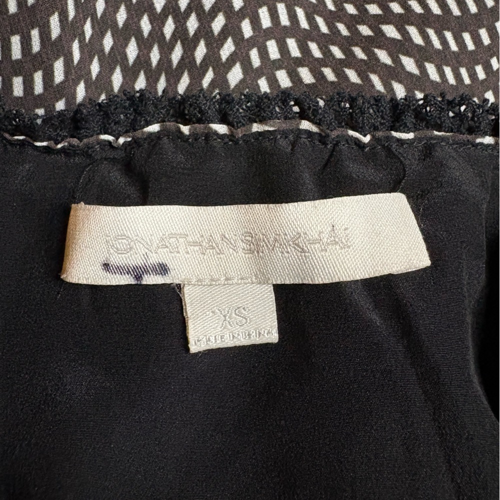 EUC Jonathan Simkhai- Swim Smocked Mixed Mini Dress. Size XS - Picture 6 of 10
